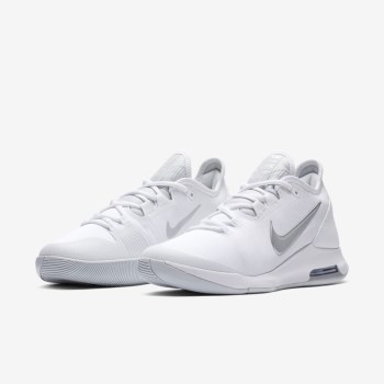 Nike Court Air Max Wildcard - Női Teniszcipő - Fehér/Fehér/Platina/Metal Titán